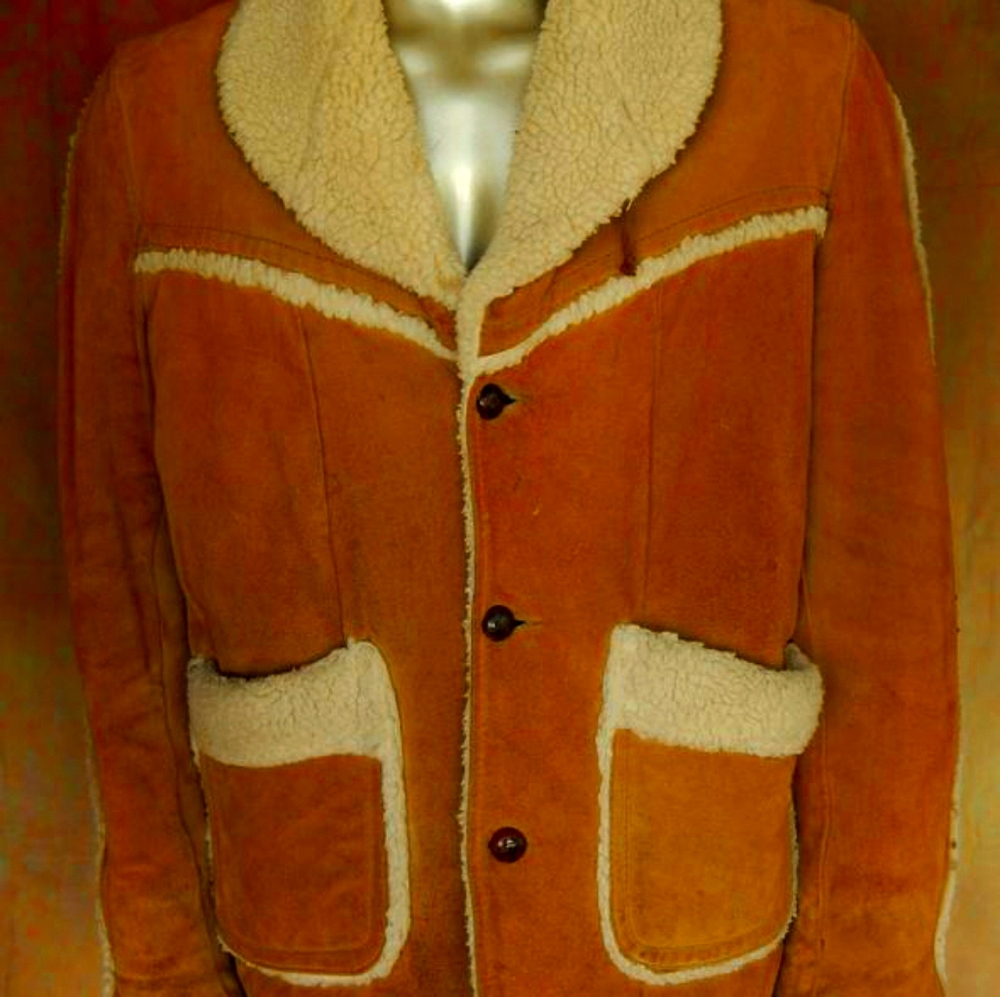 Sears sheepskin western L (46-48)